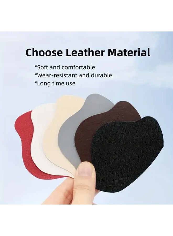 6Pcs Black Large Size Microfiber Shoe Repair Patch High Adhesive Heel Wear Repair - Image 3
